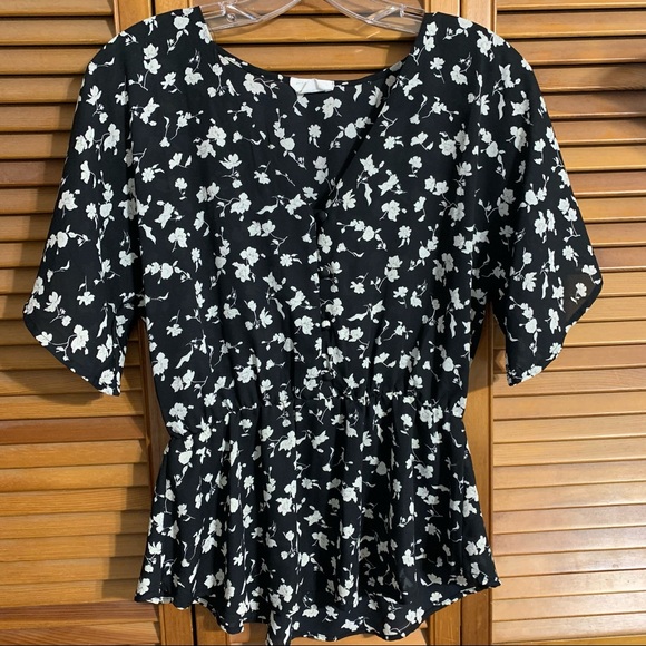 Sienna Sky Tops - floral peplum blouse